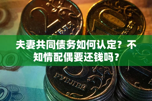 济南夫妻共同债务如何认定？不知情配偶要还钱吗？