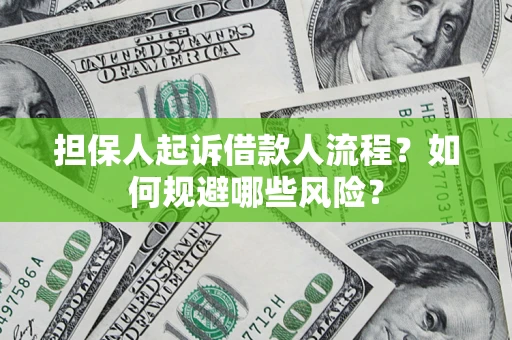 济南担保人起诉借款人流程？如何规避哪些风险？