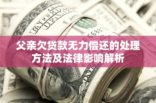 济南父亲欠贷款无力偿还的处理方法及法律影响解析