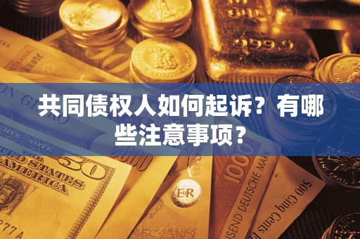 济南共同债权人如何起诉？有哪些注意事项？